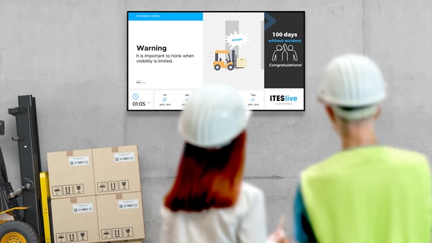 Digital Signage Warehouses and Industrial Sites