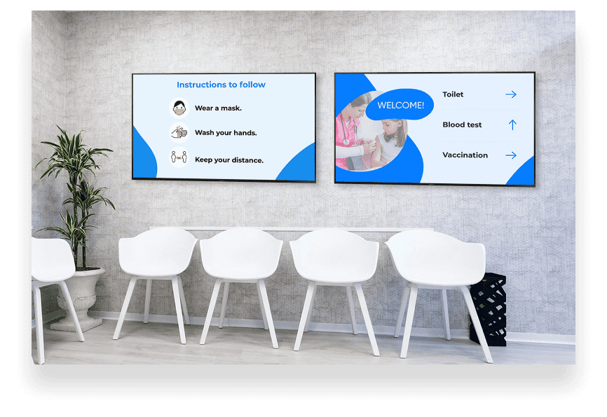 Digital signage clinic
