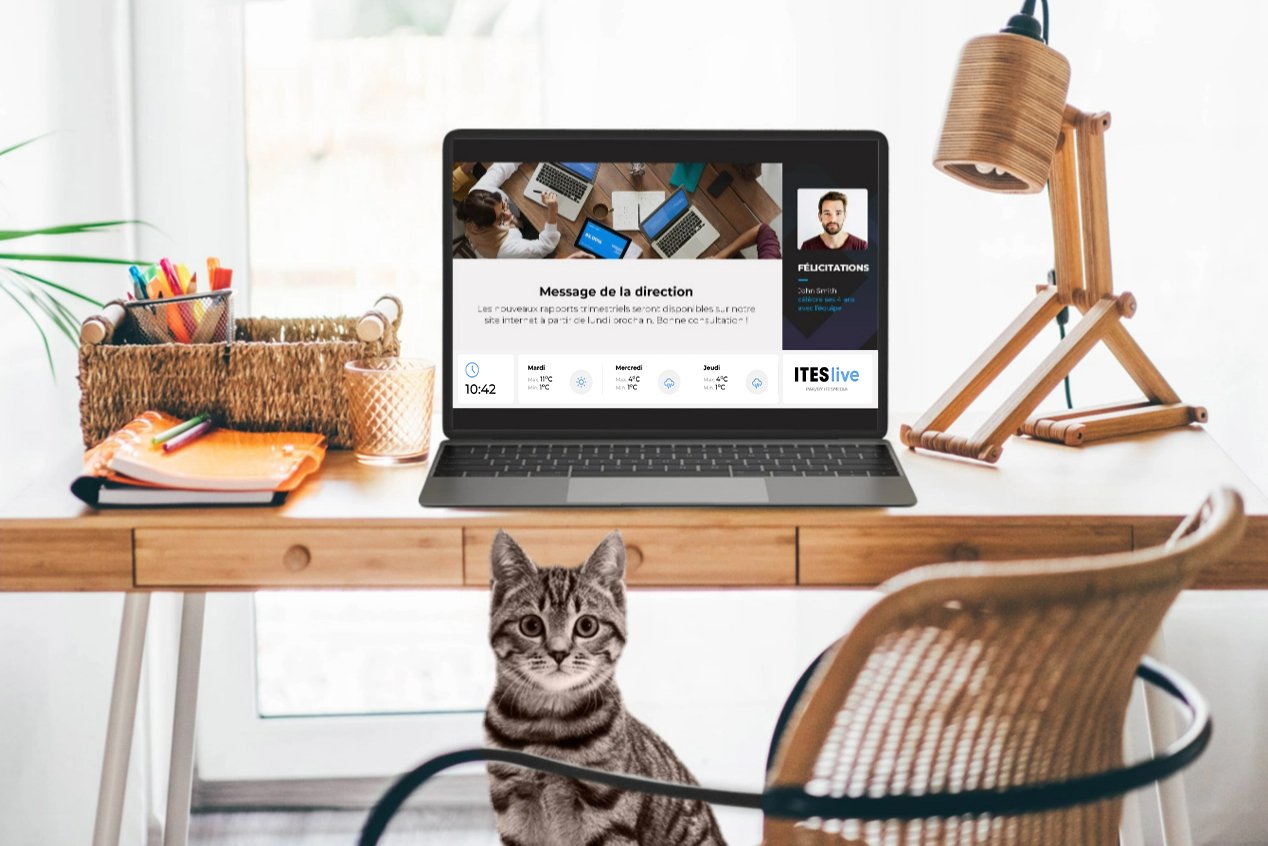 ITESlive écran de veille