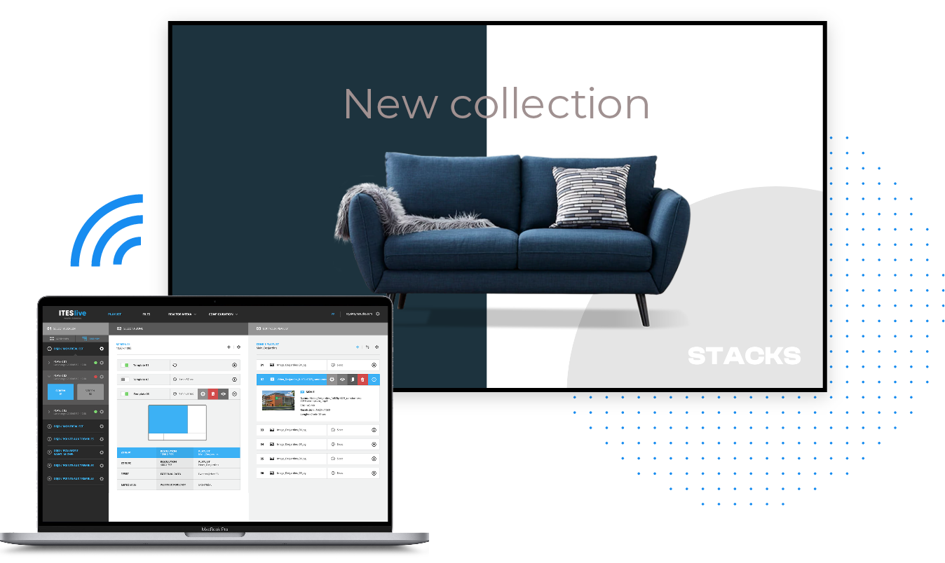 Digital signage retal store