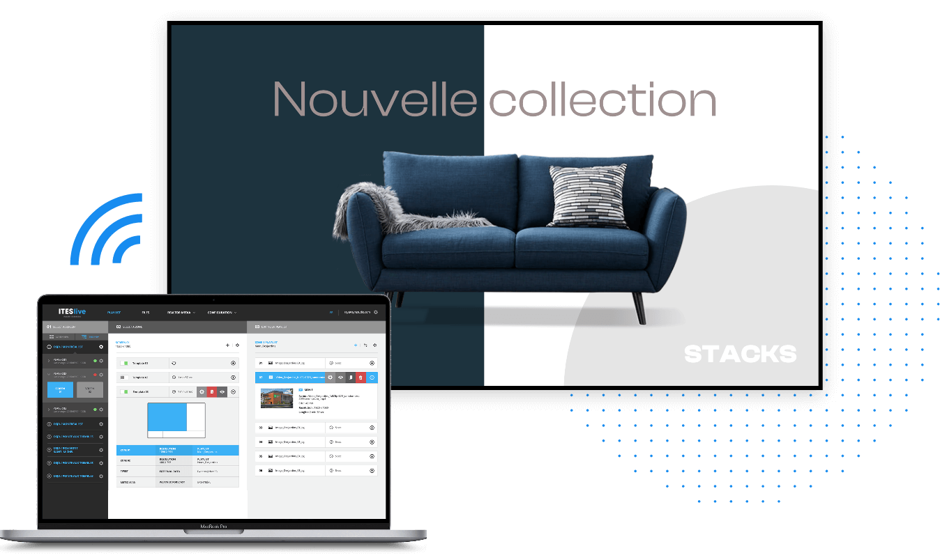 Affichage numérique Commerce de detail