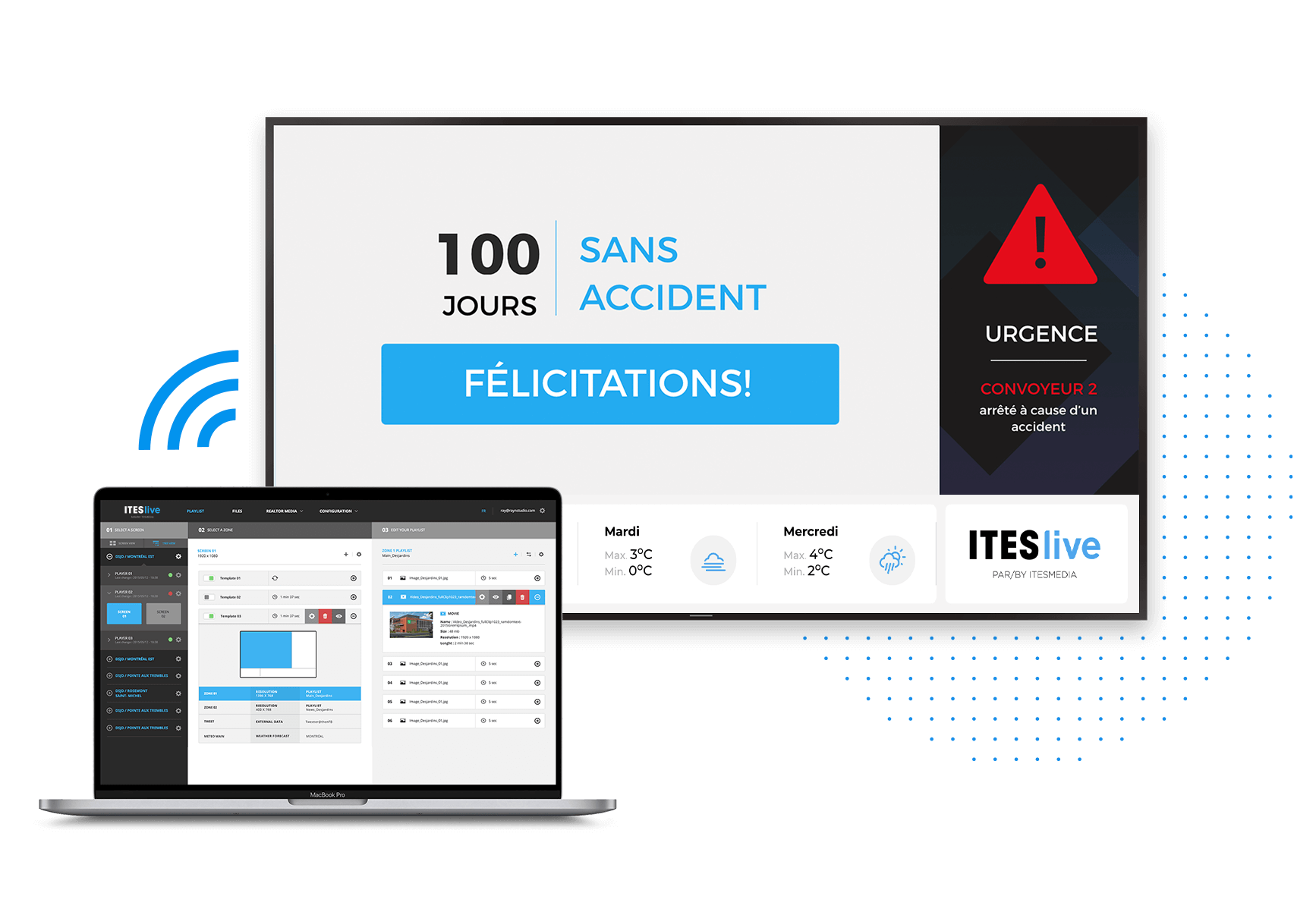 Affichage numérique Manufacturier