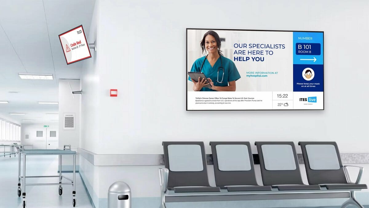 DIGITAL SIGNAGE SOLUTION FOR Hospital and Medical Clinic