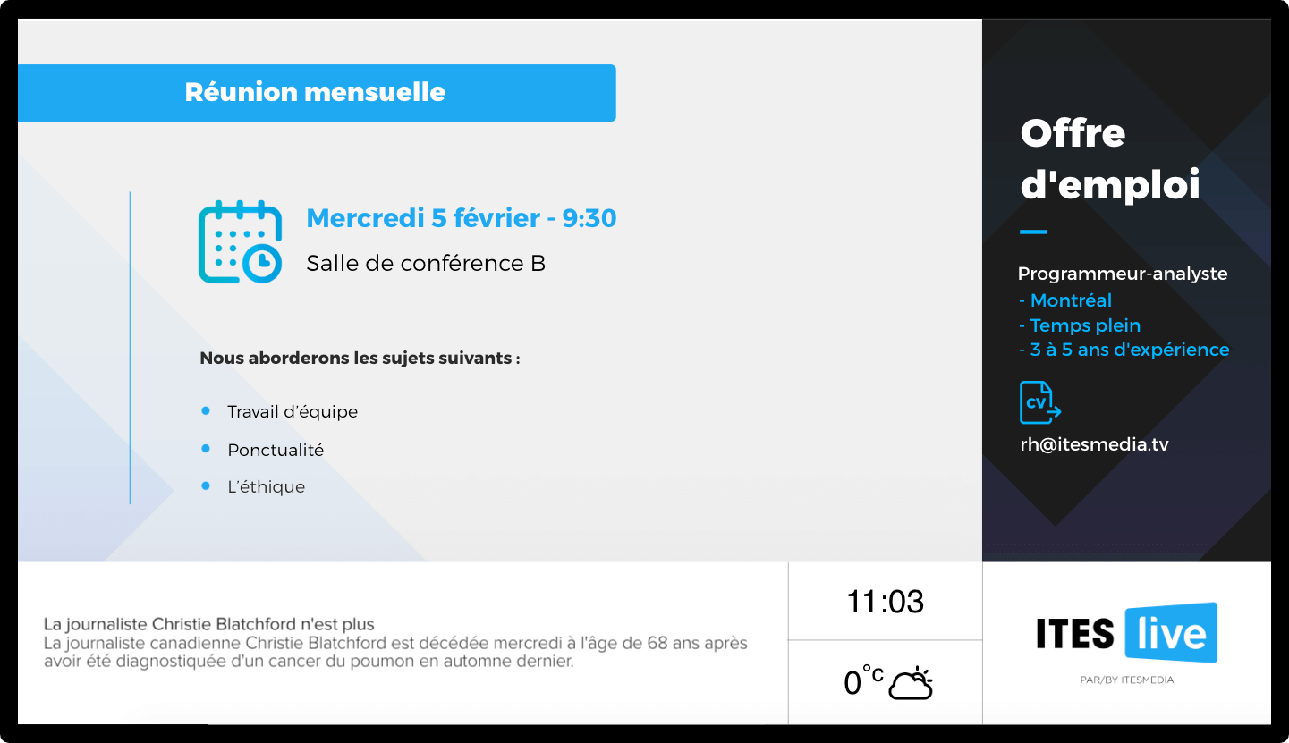 Réunion mensuelle