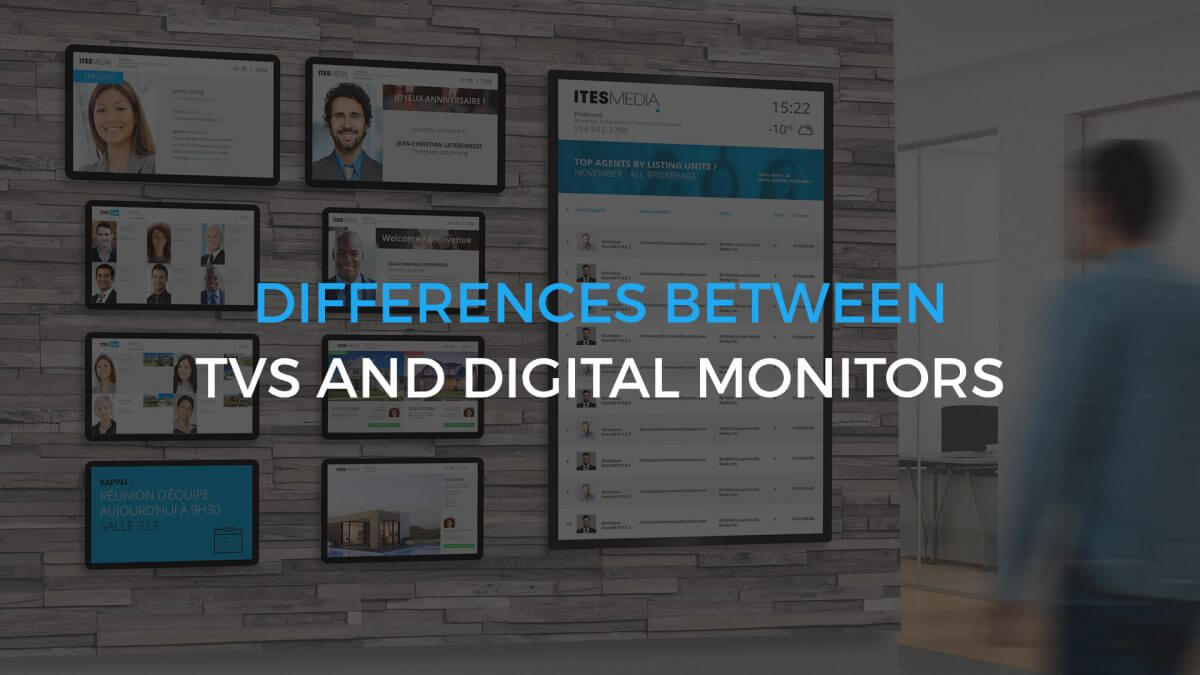 Digital Signage Monitors vs. TV – What Are the Differences?