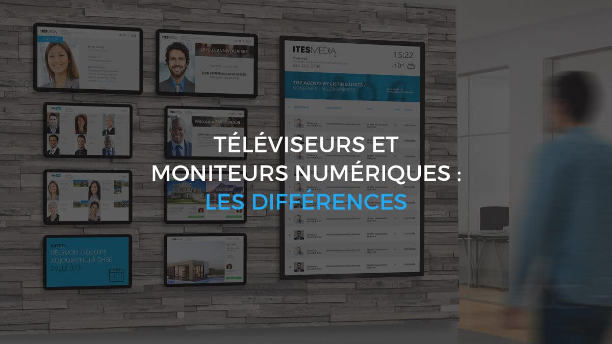 Différences entre les moniteurs d’affichage numérique et les téléviseurs