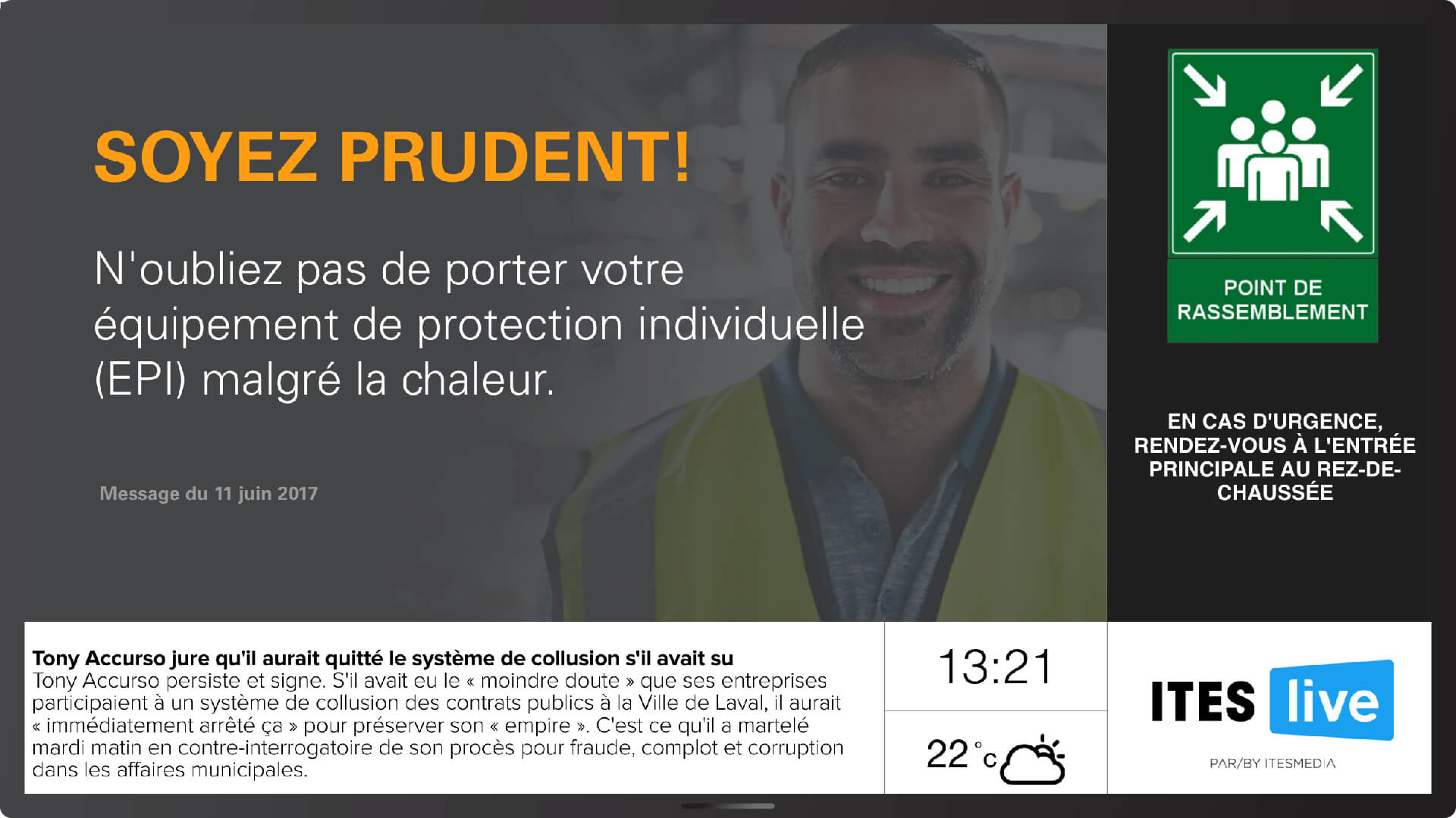 affichage numérique sst