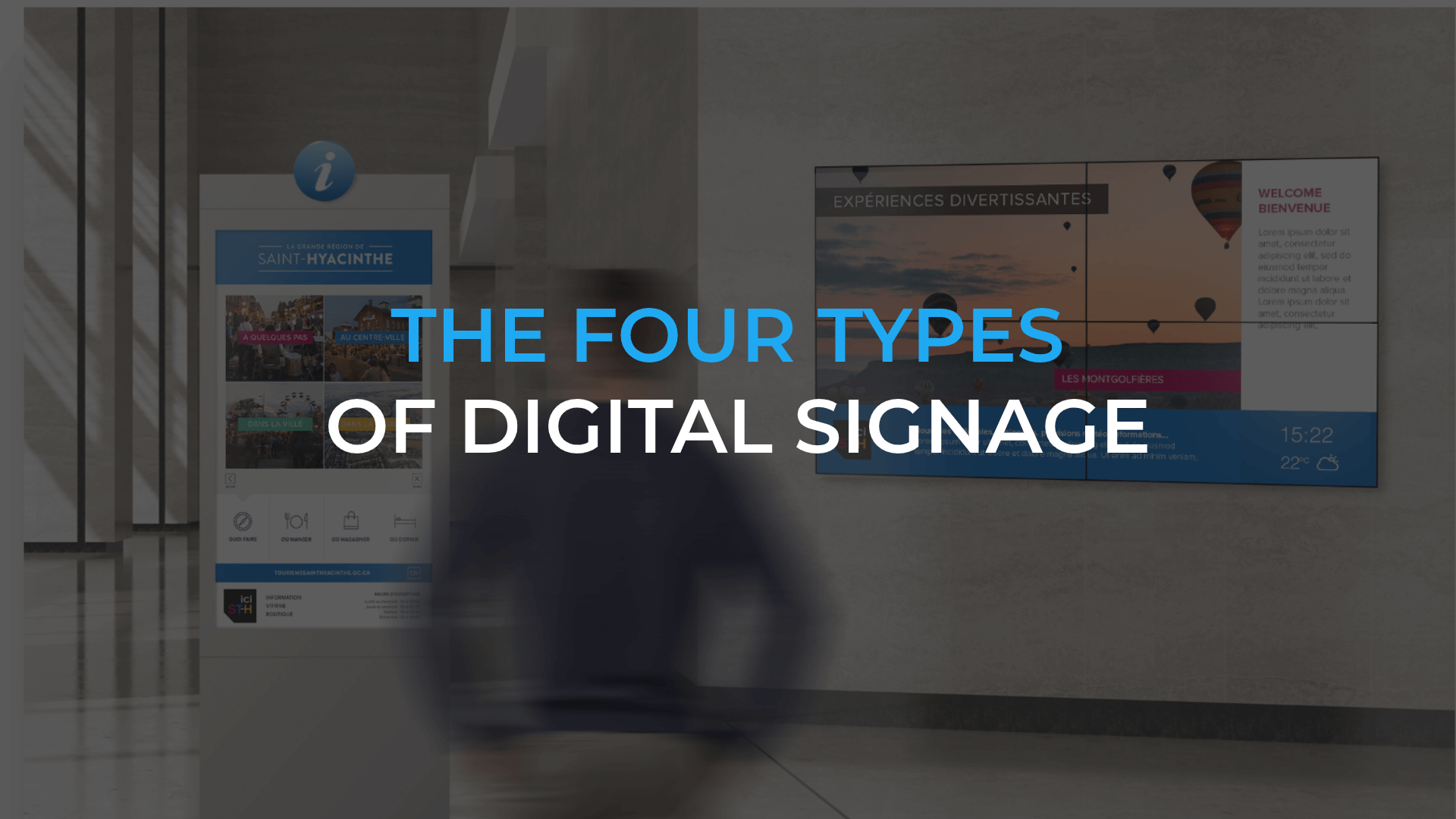 The four types of digital signage | ITESMEDIA