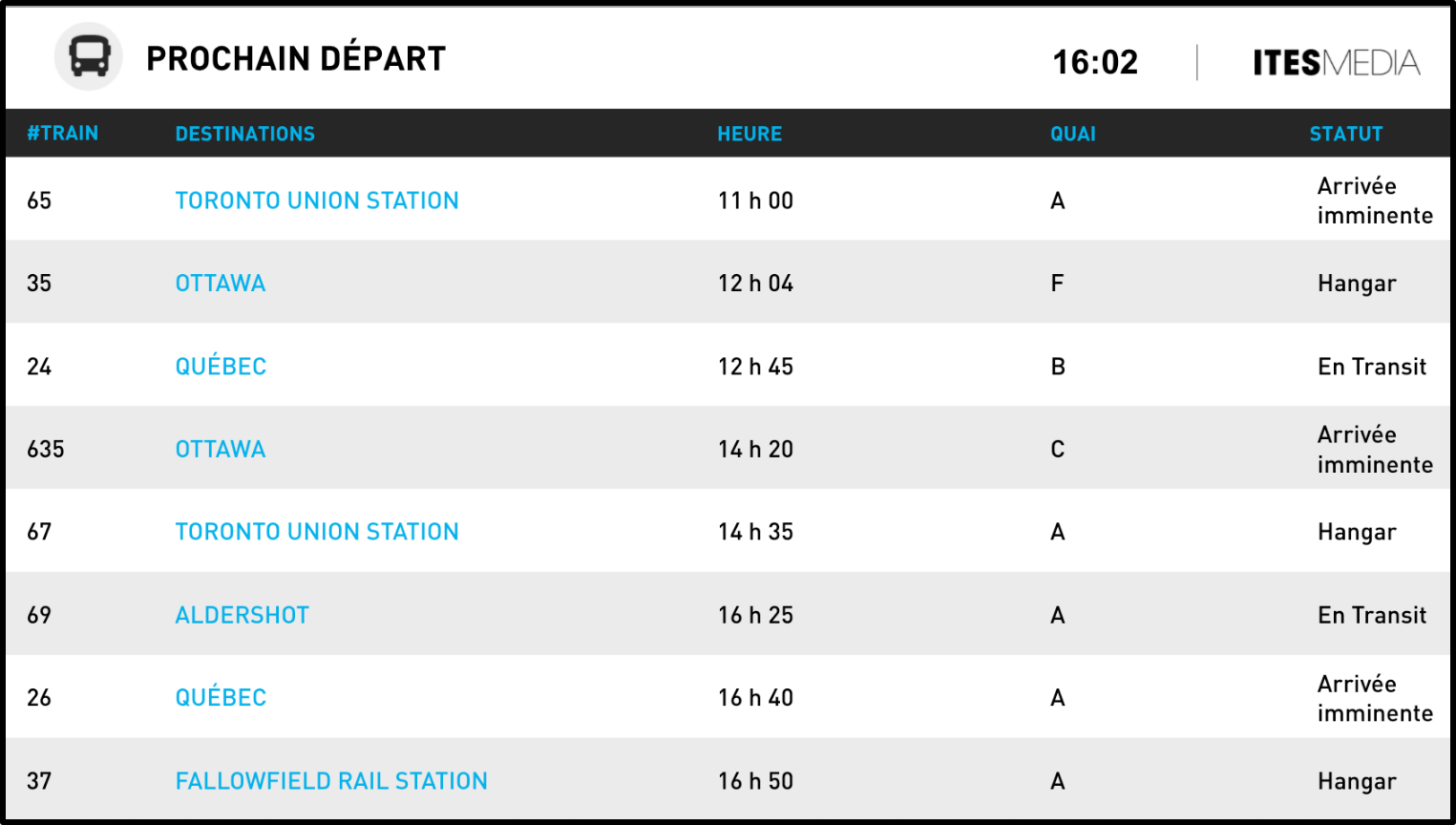 horaire transport en commun