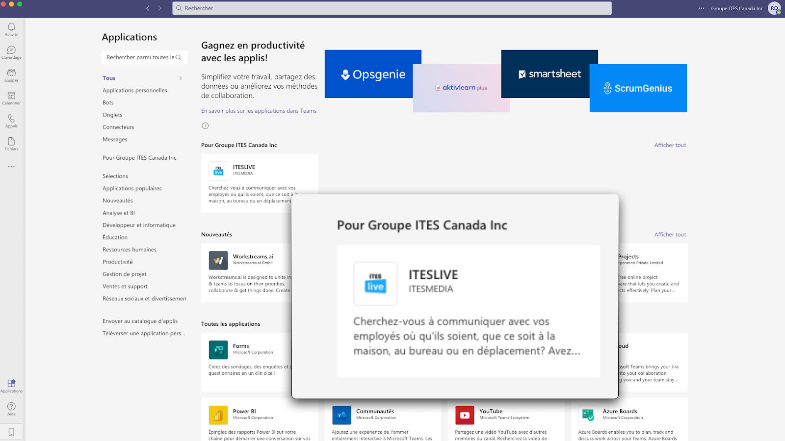 ITESLIVE Microsoft Teams